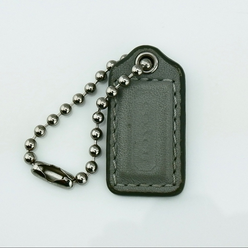COACH X-Small Grey Hang Tag Replacement Fob Charm